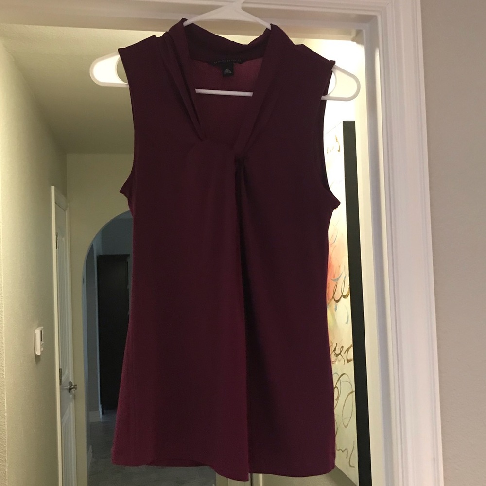 Purple Banana Republic silk top